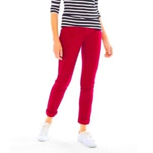 Chico's Platinum Jegging skinny Pants Size .5 6 true Red Stretchy comfortable
